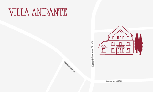 Villa Andante Kassel - Hotel Apartments - Lage Karte Anfahrt 